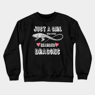 Just a girl who loves bearded dragons 4 Crewneck Sweatshirt